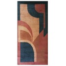 1920s Chinese Art Deco Carpet with Modernist Design